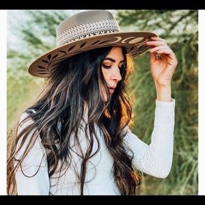 Luna Bloom “Benny” Handpainted One-of-a-Kind Hat